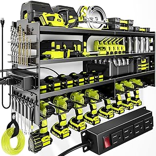 Heavy Duty Wall-Mounted Power Tool Organizer