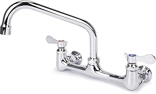 Commercial Dual Handle Wall-Mount Faucet