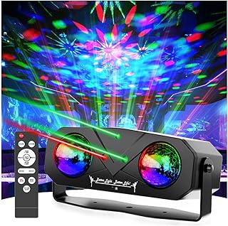 Disco Ball Light,Party Disco Dj Strobe Ocean Star Projector Dance Light Sound Activated with Remote Control Stage Rave for Parties Club Bar Birthday Wedding KTV Christmas Halloween Dancing D&eacute;cor