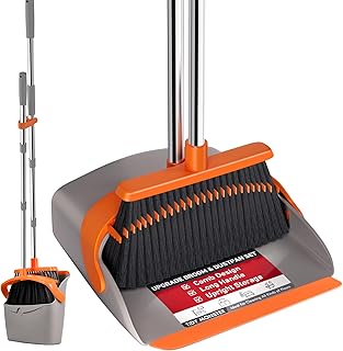 Self-Cleaning Broom and Dustpan Set