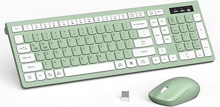 Avocado Green Wireless Keyboard Combo