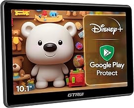 10.1 inch 4K Android 14 Portable Car TV Headrest Monitor Tablet for Back Seat with WiFi and Bluetooth, IPS Touch Screen Video Player, Support Phone Control & Mirror Link/HDMI/RCA 2G+32GB