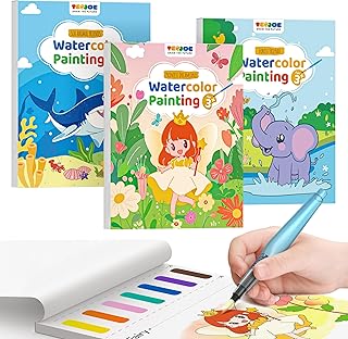 TECJOE Watercolor Books Set