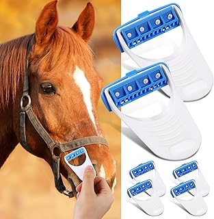 6 Pcs Horse Clippers Grooming Razor Disposable Grooming Razor Fit for Horse and Pet, White