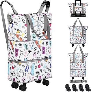 VOOWO Foldable Rolling Duffel