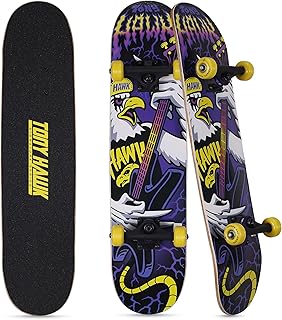Tony Hawk 31" Skateboard - Signature Series 1 Skateboard with Pro Trucks, Full Grip Tape, 9-Ply Maple Deck, Ideal for All Experience Levels