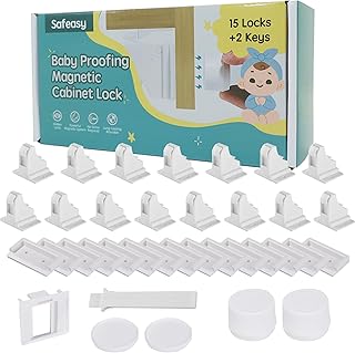 Safeasy Magnetic Baby-Proof Cabinet Locks