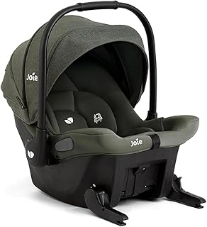 Joie Mint Latch Baseless Infant Car Seat &ndash; Lightweight, Built-in Rigid Lower Anchor Attachments and Side-Impact Protection &ndash; No Base Installation Required, Travel-Friendly Design (Evergreen)