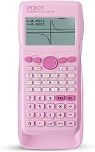 Scientific Calculators with Graphing Calculator, IPEROT Pink Scientific Calculators 10 Modes/ 4 Graphing Functions, Desktop Math Calculator Ideal for School Supplies, Students, College, Teachers