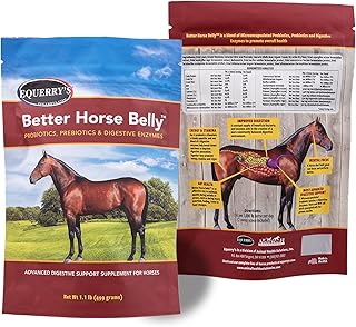 Better Horse Belly - Horse Supplement with Gut Support | Horse Probiotics with Prebiotics and Digestive Enzymes | for Colic, Digestive Upset, 1.1LB