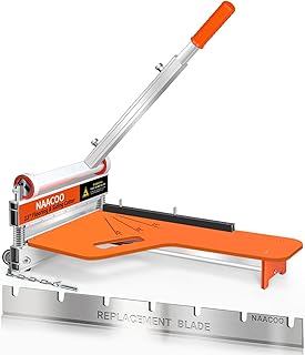 Laminate/Vinyl Floor Cutter with Extra Blade for Work Efficiently,13&ldquo; Vinyl Plank Cutter with Wheel - Just 1 Step Meet Angle&Length Cutting, Flooring Tools-Cuts LVP, Engineer Wood, VCT, SPC, WPC.