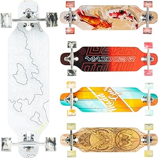 Cruiser Skateboard for Adults & Teens &ndash; Lightweight 31" Maple Deck &ndash; Smooth 70mm Wheels &ndash; Madd Gear Longboard