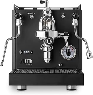 Diletta Alto Espresso Machine with Flow Control | Dual Boiler | PID | Shot Timer | Adjustable OPV | (Black)