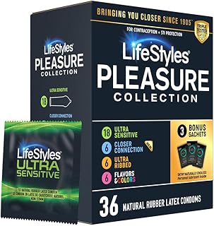Lifestyles Pleasure Latex Condoms Pack