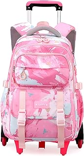NIWEIYA Girls' Rolling Backpack