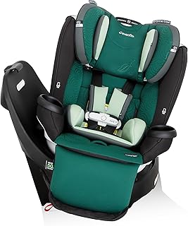 Evenflo Gold Revolve360 Extend All-in-One Rotational Car Seat with Green & Gentle Fabric (Emerald Green)