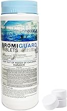 Bromine Tablets 1 Inch 1.8 Lbs for Spa Hot Tub Chemical Sanitizer Bromine Tabs | Long-Lasting 1" Brominating Tablets for Pools | Less Chlorine Odor 1.8 Pounds