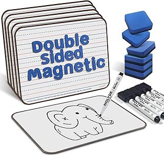 Magnetic Kids Whiteboards 6-Pack