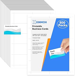 Thick Matte Printable Business Cards