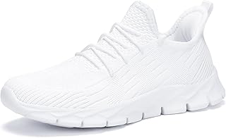 Women's Tennis, Running Shoes - White, US Women's Size, Mesh Upper, Flat Heel, Lace-Up Closure, Round Toe, Casual Style, Athletic Shoe, Moderate Cushioning