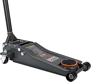 3-Ton (6600lbs) Low Profile Hydraulic Heavy-Duty Steel Floor Jack with Dual Pistons Quick Lift Pump, Home and Workshop Car Maintenance for Various Vehicles (Random Color, 3 Ton Low Profile)