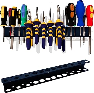 Screwdriver Organizer, Pliers Rack, Heavy Duty Wall Mounted Tool Storage Rack, Hand Tools Organizer, Metal Organizer for Garage Workshop, Garage Wall Mount?15.75 Inch