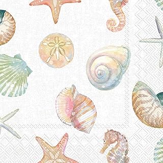 Sealife Watercolor Cocktail Napkins