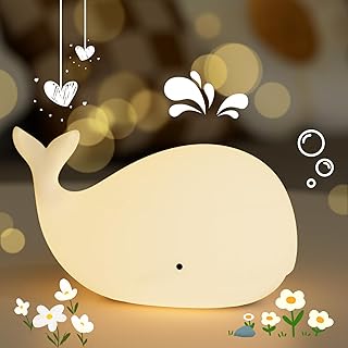 Rechargeable Silicone Whale Night Light