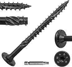 #14 x 3 Wood Structural Lag Screws 54Pcs Star Drive Decking Screws, Rust Resistant Timber Screws for Timber/Log/Landscaping Wood