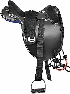 Professional Aussie Style Saddle Australian Collection - Horse Seat Size Perfect, Super Soft Material, Branded Synthetic Australian Stock Saddle
