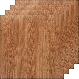 40 Sheet Vinyl Flooring 12 x 12 Inch Peel and Stick Floor Tile Waterproof Wood Flooring Tile Clearance Self Adhesive Vinyl Floor Tiles Sticky Laminate Flooring Stick on Kitchen Basement RV