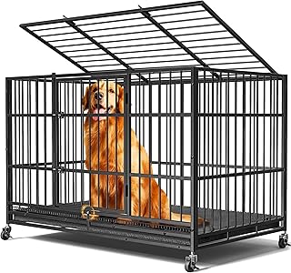 XL Dog Crate with Wheels