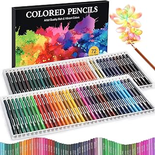 72-Pack Soft Core Coloring Pencils