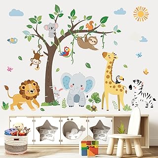 Jungle Animals Nursery Wall Decals