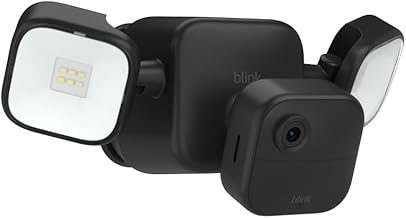 Blink Outdoor 4 Floodlight Camera &mdash; Wireless smart security camera, 700 lumens, two-year battery life, enhanced motion detection, Sync Module Core included &mdash; 1 camera system