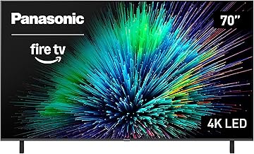Panasonic W70 Series (2025 Model) 70" LED 4K Ultra HD Smart Fire TV, Press & Ask Alexa, Apple AirPlay, HDR10+, HDMI 2.1, and Bluetooth Support - 70W70BP