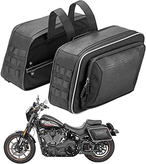KEMIMOTO Expandable Motorcycle Saddlebags
