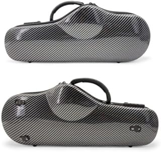 Alto Sax Case hard shell Sax bag with Adjustable straps,handle Composite carbon fiber Waterproof Black