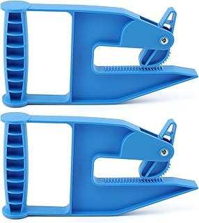 2pcs Mat Movers Tool Mat Grippers Heavy Duty Stall Mats Handlers for Horse Mats (Color:Blue)