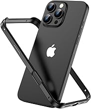 Metal Bumper for iPhone 16 Pro Max 15 Plus 14 13 12 11 XS XR 16Pro 16Plus 15Pro 14Pro Case Cover Phone Accessories,Black,for iPhone 15 Pro