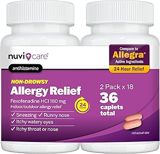 Fexofenadine 180mg Antihistamine 2 Pack