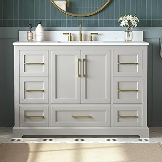 48'' Greige Bathroom Vanity Combo