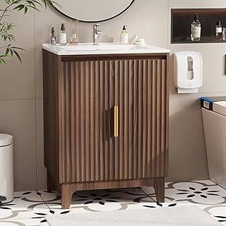 VINGLI Fluted Bathroom Vanity