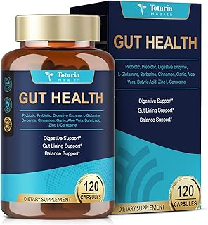 4-in-1 Gut Health Supplement with Probiotics, Prebiotics, Postbiotics & Digestive Enzymes for Women & Men, 60 Billion CFU Probiotics for Gut and Digestion, Strong Immunity, Skin (120 Capsules)