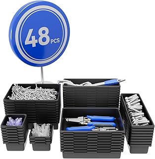 48 PCS Tool Box Drawer Organizer Set, Desk Organizer,Garage Organzation,Storage of Different Tools,Multiple Storage Scenarios of Home,Garage