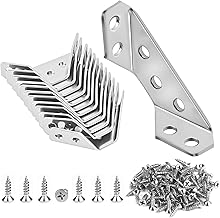 Stainless Steel Corner Brackets 12-Pack