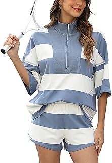 Women's Striped Lounge Set