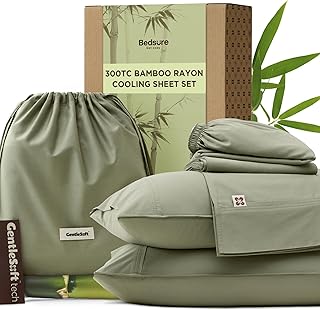 Bedsure Cooling Bamboo-Cotton Sheets