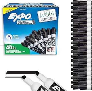 EXPO Black Dry Erase Markers