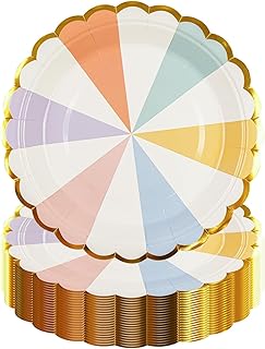 Rainbow Themed Party Plates